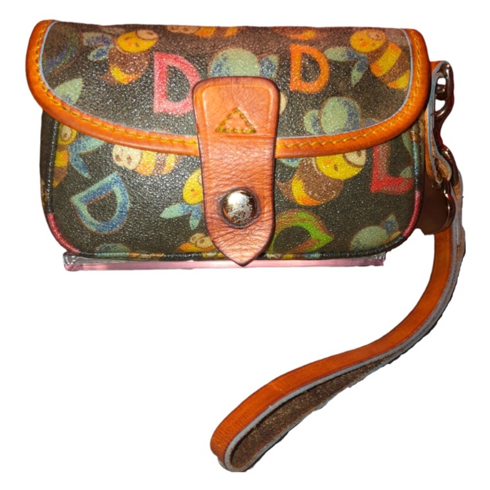 🐝 Dooney & Bourke Limited Edition Vintage Bumble Bee Wristlet Black Heart Charm - Picture 2 of 14